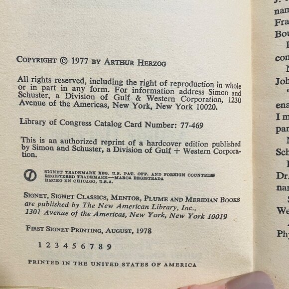 Heat By Arthur Herzog Vintage 1978 Paperback Novel - Picture 6 of 6